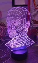 Lamp Base Table-Decor-Holder Light Night-Light-Replacement Usb-Cable Touch 3D Colorful