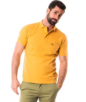 

Pole Brand SPAGNOLO BASIC short sleeve Shirts for men mustard