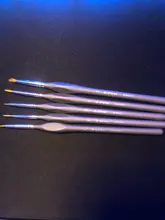 Juego de pinceles de pintura en miniatura, pinceles de pintura al óleo de acrílico, delineador de dibujo, lápiz pincel para pintar, suministros de arte, 7 Uds.