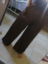 2021 Retro de Color sólido salvaje recto ancho pierna Pantalones mujer primavera nueva moda Coreana de cintura alta pantalones largos