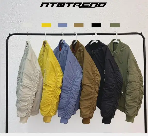 2022 kanye west new autumn and winter jacket men's pilot casual Homme all-match street tide tyga baseball uniform | Мужская одежда
