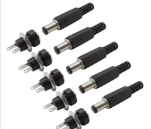 Female Jack Jacks-Socket-Adapter Panel-Mount-Connector Dc-022b-Supply Power-Pin 10pcs
