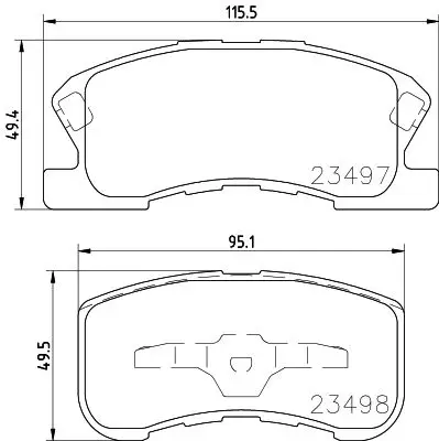 Колодки тормозные дисковые HELLA 8DB355029-371