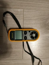 Anemómetro Digital 0-30 m/s, anemómetro-10 ~ 45C, medidor de temperatura con pantalla de retroiluminación LCD