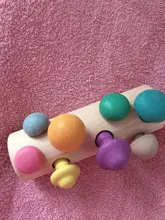 Bloques de arcoíris de madera Montessori para bebé, juego de recolección de setas, juguetes educativos de madera para bebé, ensamblaje a juego con forma de desarrollo