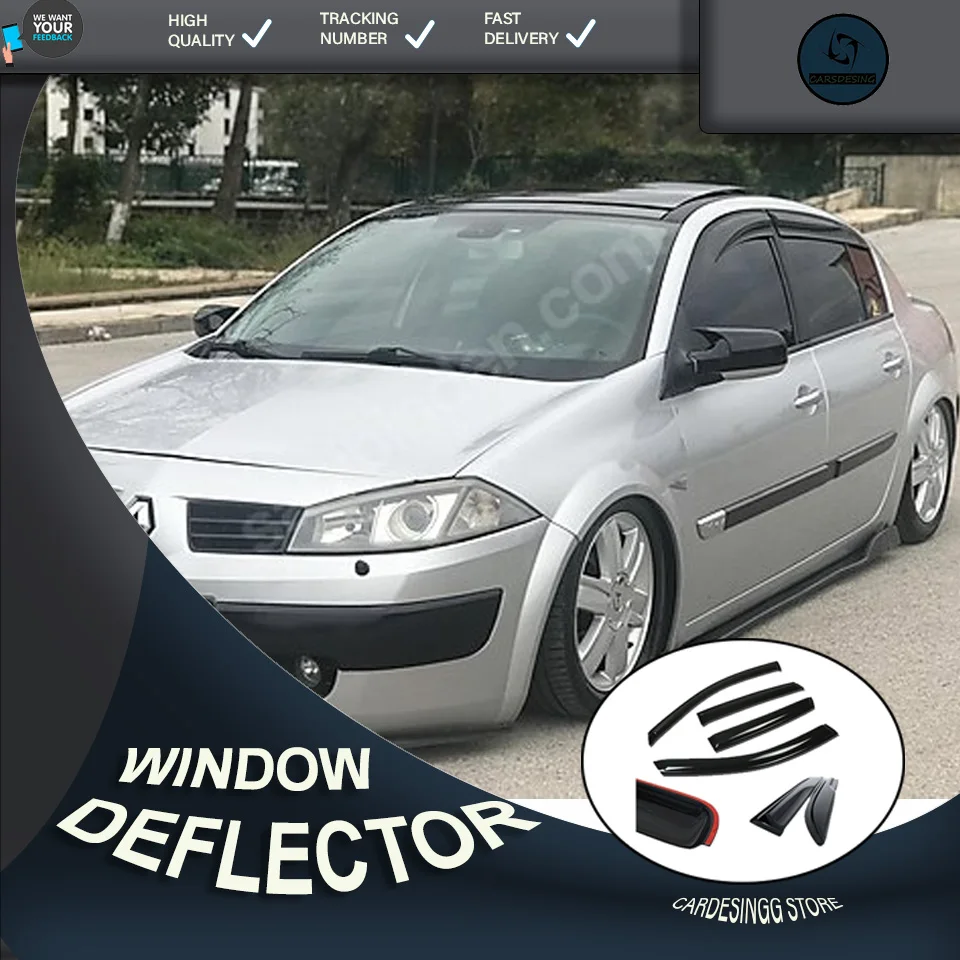 Car Window Accessories Renault Megane 2 SEDAN 2003 2004 2005 2006 2007