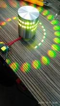 LED Wall Light-Effect Lobby Remote-Controller Spiral-Hole Home-Decoration Colorful RGB