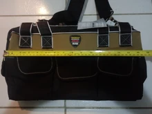 Bolsa de herramientas portátil para electricista, multifunción, instalación de reparación, lona, grande, gruesa, bolsillo de trabajo