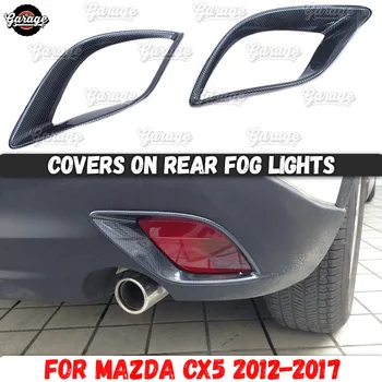 

Covers on rear fog lights case for Mazda CX-5 2012-2017 ABS plastic molding 1 set / 2 pcs decoration car styling