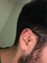 Modyle-pendiente Vintage sencillo en forma de U, pendiente de Clip no perforado, Punk, antiguo, flor pequeña tallada, hueco