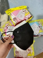 10-100 Uds ffp2 mondkapjes kn95 máscara de niño de Protección de máscara Adaptable de seguridad no tejida gancho KN95 niños máscaras