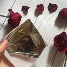 20 piezas de 8x8cm, hoja para dorar, muebles, decoración de pared, manualidades, dorado puro brillante