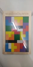 Rompecabezas 3D colorido de madera Tangram para niños, juguetes de matemáticas, Tetris, juguete educativo intelectual para niños