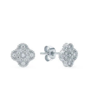 

Silver earrings with cubic zirconia sunlight sample 925