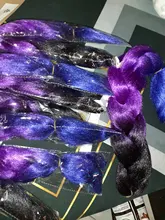 MISS ROLA-extensiones de cabello trenzado con brillante giro de 24 pulgadas, trenzas Jumbo con degradado, soporte de cabello sintético, venta al por mayor