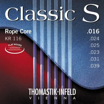 

Kr116 classic s string kit for classical guitar, steel/nylon and poser. Copper, 16-39, Thomastik