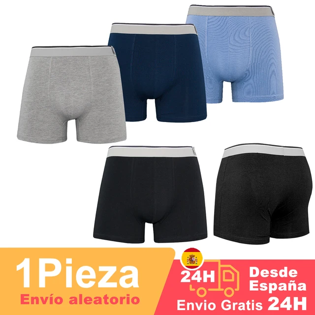 DOUBLE M, 6 units or 1 units, random, surprise boxer shorts men Cotton, men's underwear, fitted, sports boxer shorts, plain and printed, sizes M, L, XL, XXL random shipment. Pack 1 random