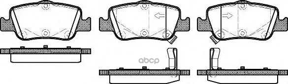 1356 02_[0446602180]!Колодки Дисковые З Toyota Auris/Corolla 1.4d-4d/1.4vvti/1.6vvti/2.0d-4d 07 Remsa 135602 Remsa арт. 135602