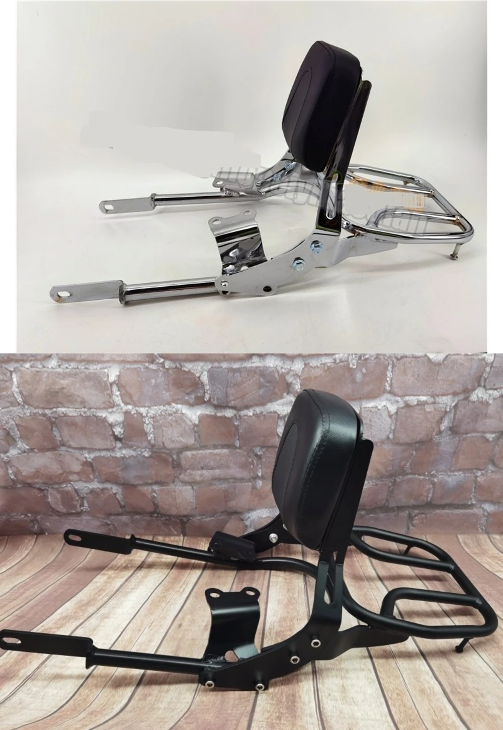 Backrest Sissy Bar Luggage Rack for Triumph Bonneville T100 T120 Street Twin 17+ Auto Parts