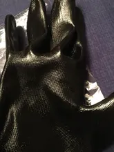 Guantes de trabajo GMG CE EN388, protección de seguridad de nitrilo suave, color rojo y negro, a prueba de aceite, mecánicos, 6 pares, gran oferta