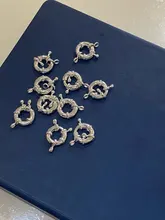 Necklace Clasp Bracelets Findings Connector-Fit Charm Jewelry Making Clavicle Round Copper