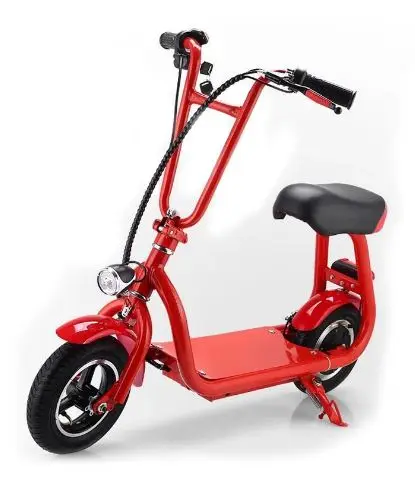 

Harley Mini Folding Electric Bike, Two Wheels 48V 6A Lithium Battery Electric Scooter -Red