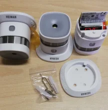 Haozee-alarma inteligente Zigbee, Sensor de humo inalámbrico, alta sensibilidad, 2,4 GHz, batería de encendido