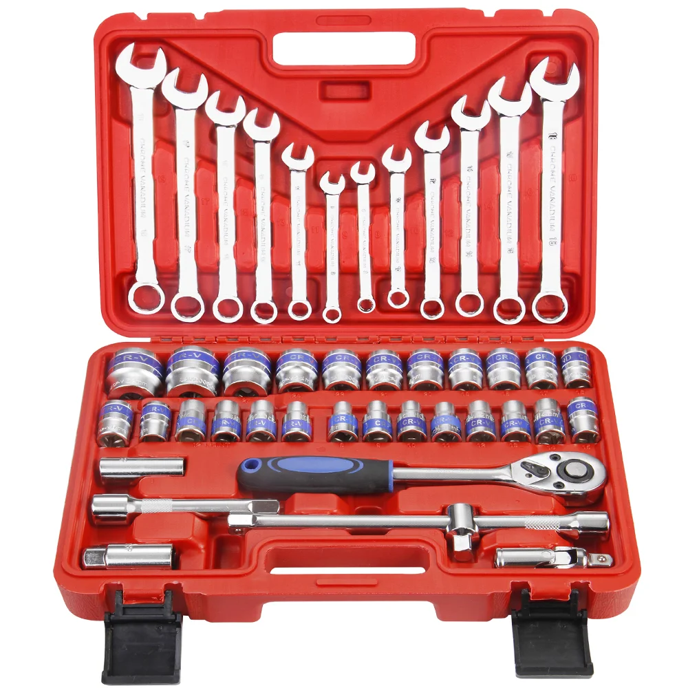 

SATAGOOD Tool kit 44 items Tools Hand tool set auto repair tool hand tool car tool tool kit for car auto tool head set tool sets