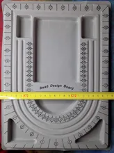 Tablero de cuentas aterciopeladas para fabricación de joyas, bandeja organizadora de Diseño Artesanal, accesorios de herramienta de medición, color gris