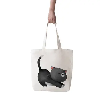 

Angemiel Bag Large Stretches Cute Kitten Shopping Beach Tote Bag