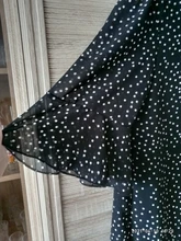 Kimono de talla grande para mujer, Blusa de gasa de lunares, ropa de manga larga, moda coreana, 2021