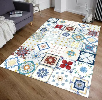 

Secret in Geometry 9 Patterned Carpet ,Non Slip Floor Carpet,Teen's Carpet,Turkish Rug