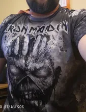 Camiseta de manga corta con estampado 3D de Maiden para niño y niña, ropa de calle a la moda, Hip-Hop, unisex