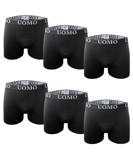 Calzoncillos boxer algodón goma suave estilo clásico (Pack de 4)