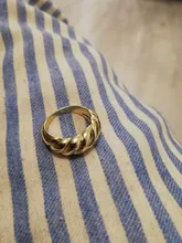 Anillos irregulares de croissant para mujer, Anillos geométricos circulares gruesas con texturas minimalistas, joyería 2021