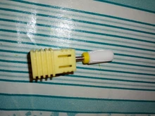 Dmoley-brocas de cerámica y tungsteno para uñas, accesorios para manicura, taladro eléctrico, Color rosa/Negro/azul, 4 colores