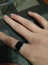 Anillo Vintage para hombre, anillos de esmalte, Punk, clásico, negro, piedras negras de imitación, anillo esmaltado