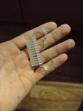 Cepillo de limpieza de uñas para manicura, cepillo de limpieza de uñas para cuidado del polvo, suave, rosa, para pedicura, portátil