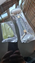Rodillo de Jade para masaje Facial, masajeador verde de piedra Natural, levantamiento de cuello y cara, herramientas de cuidado de la piel, 2 uds.