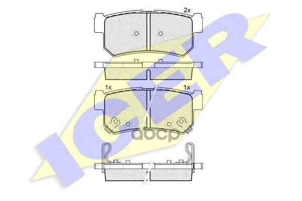 181646_колодки Дисковые Задние! Ssangyong Musso Millennium 290ms 01 Icer 181646 Icer арт. 181646