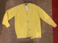 Kimono Cardigan Sweaters Lantern Berrygo V-Neck Knitted Female Women Sleeve-Button Streetwear