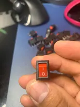 Switch Push-Button SPST 250V Black White KCD11 Snap-In-On/Off 3A 10x15mm 10pcs And Red