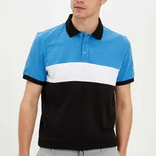 Дефакто летняя модная мужская рубашка поло для мужчин, повседневная полосатая футболка, мужские высококачественные короткие топы-L4974AZ19SM