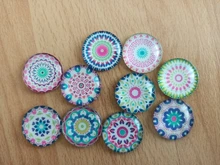 Fashion-imágenes de piña, flores, hojas, 10 Uds., mezcla de 12mm/16mm/18mm/25mm, cabujones redondos de cristal para fotos, accesorios para hacer reverso plano