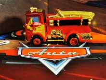 Disney Pixar-juguetes de Cars para niños, coche de rescate de fuego dorado, Rayo McQueen, Jackson Storm, de aleación de Metal fundido a presión, regalo de cumpleaños