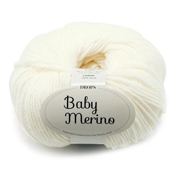 02 Молочный Пряжа DROPS «Baby Merino» - Цвет: 02 Молочный