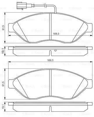 Колодки тормозные CITROEN JUMPER/FIAT DUCATO/PEUGEOT BOXER R15"