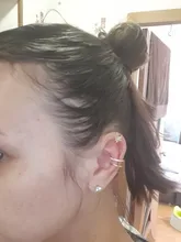 Pendientes de Clip de hoja de oro para mujer, sin Piercing, Puck Rock, Vintage, cristal, estrella, joya para oreja, regalos de joyería para niña