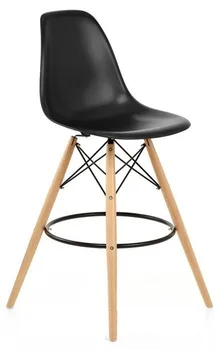 

Stool TOWER, wood, black housing