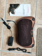 Almohada de masaje de cabeza relajante, VIBRADOR ELÉCTRICO para hombros, espalda, calefacción, terapia infrarroja, masajeador de cuello shiatsu, 8 unidades